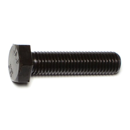 Midwest Fastener Class 10.9, M12-1.75 Hex Head Cap Screw, Plain Steel, 50 mm L, 4 PK 73824